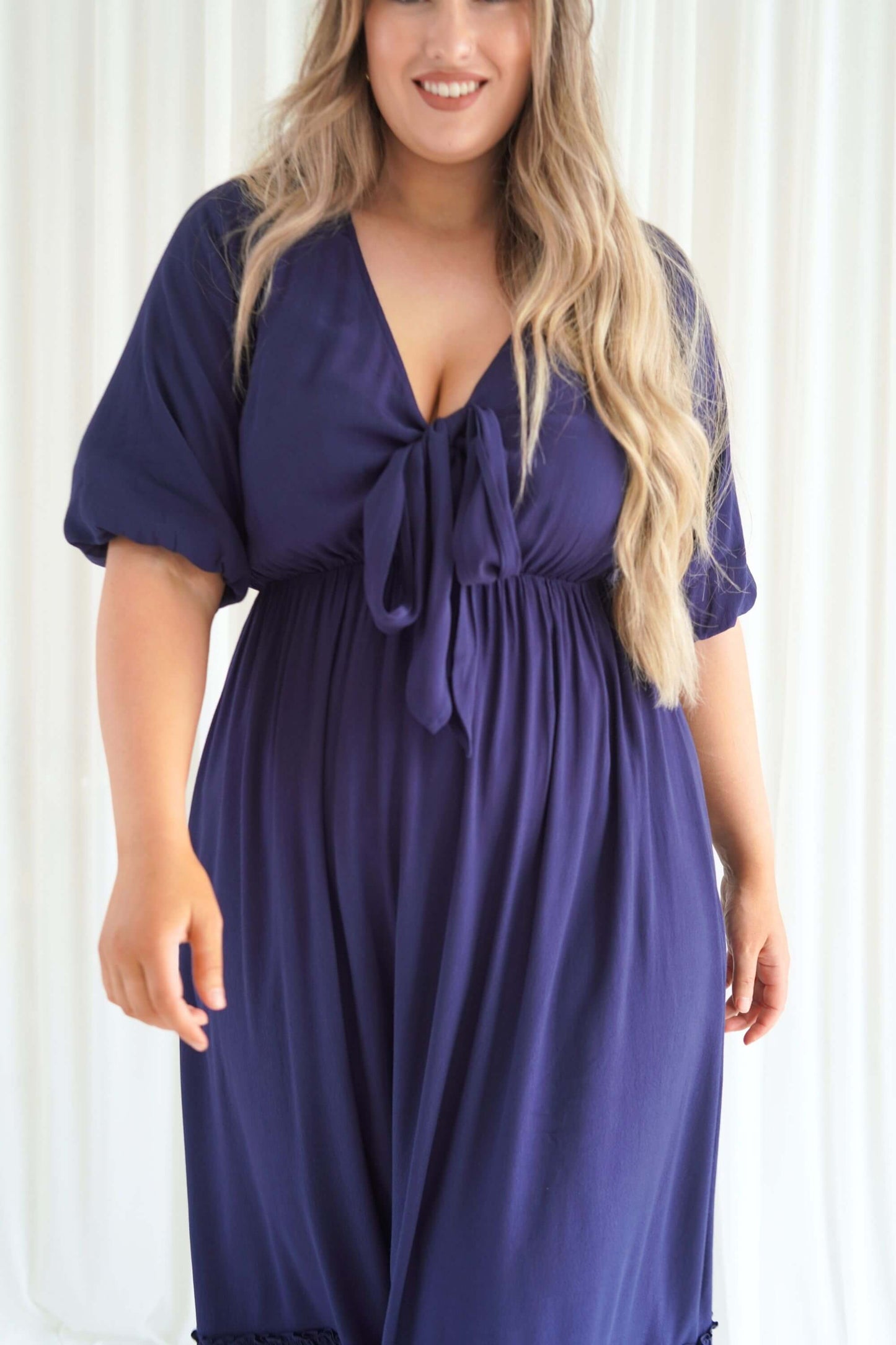 Tara Maxi Dress in Navy