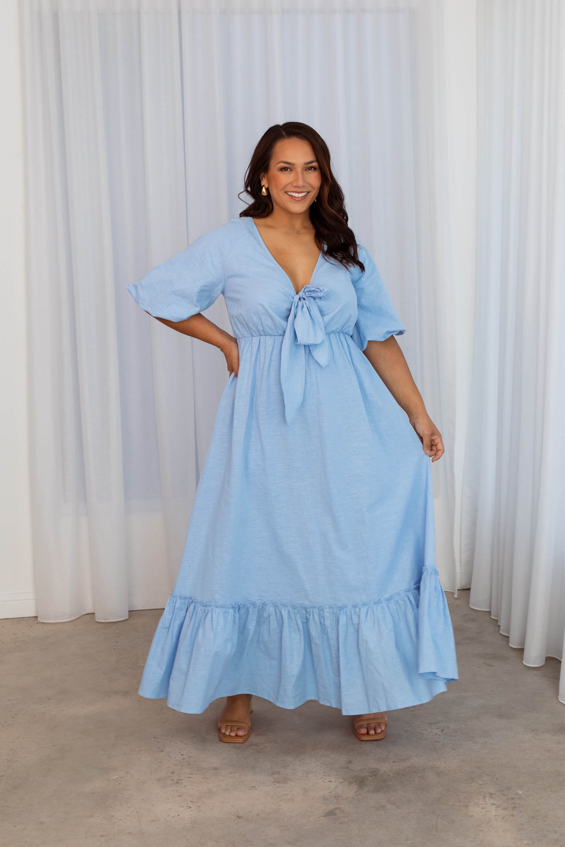 Tara Maxi Dress in Pastel Blue | Dani Marie Australia ABN 97 572 175 928 Tara Maxi Dress in Pastel Blue | Dani Marie Australia ABN 97 572 175 928