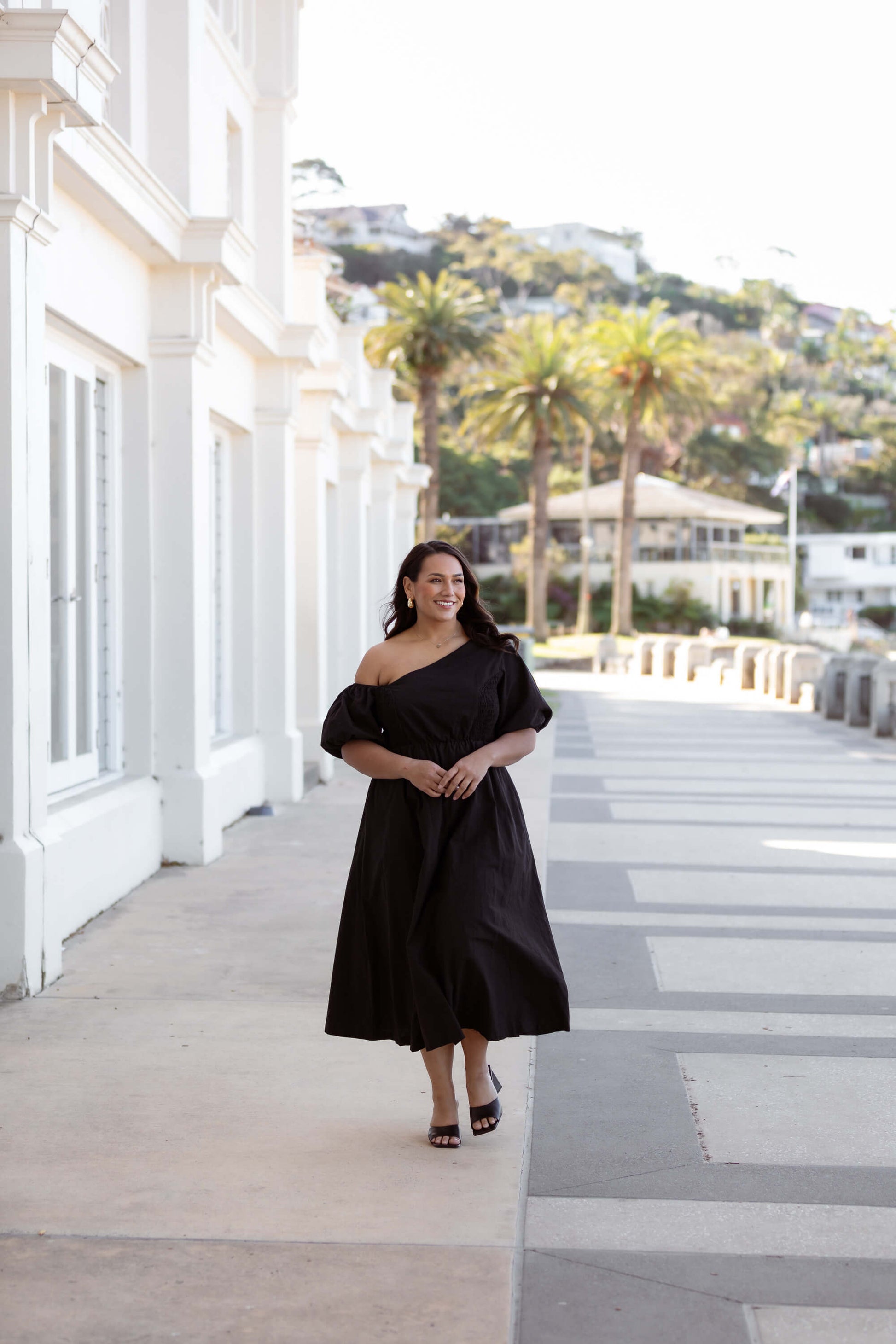 Verity Asymmetric Midi Dress in Black | Dani Marie Australia ABN 97 572 175 928 Verity Asymmetric Midi Dress in Black | Dani Marie Australia ABN 97 572 175 928