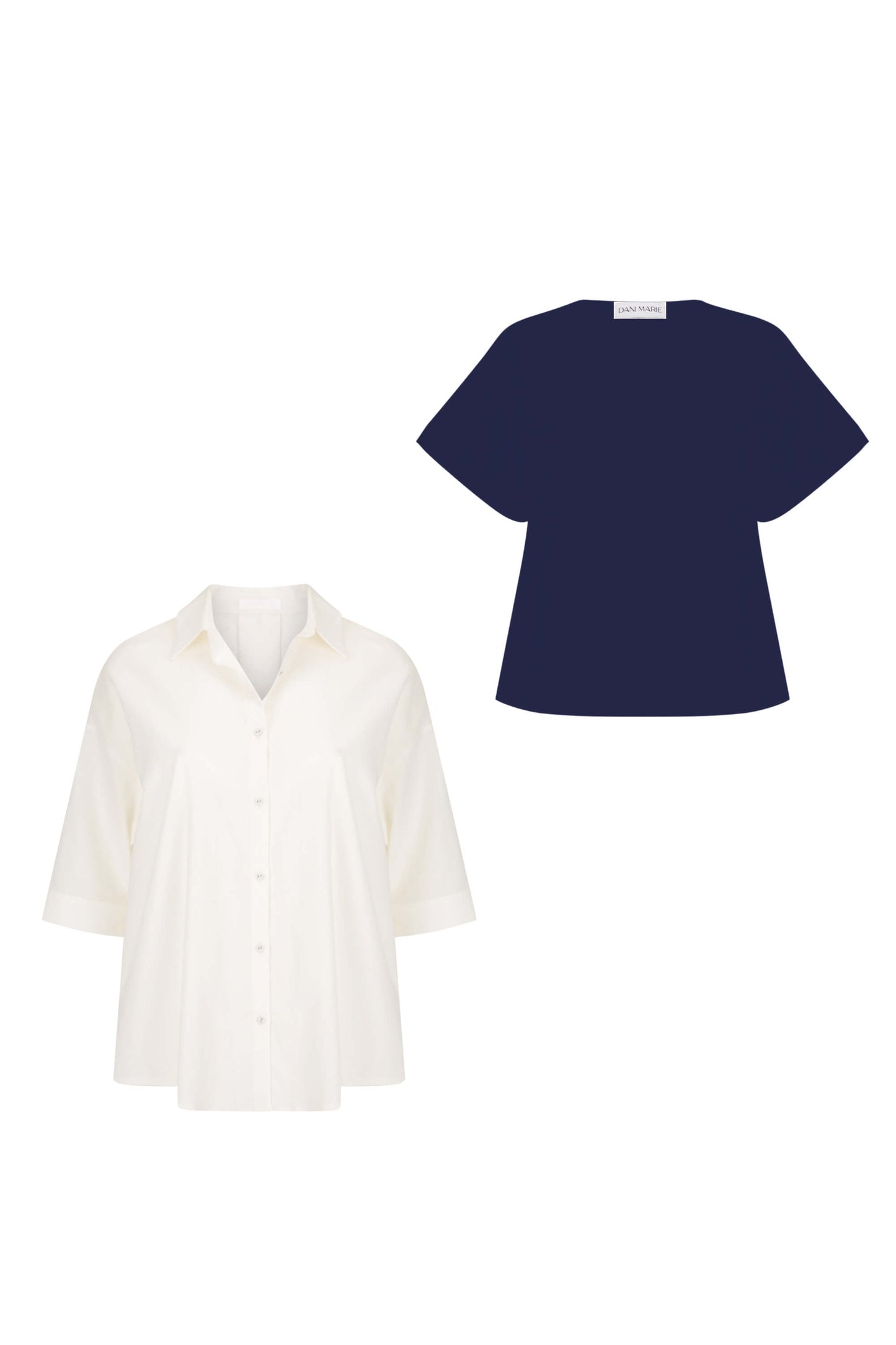 Matilda Shirt and Navy Kally T-shirt Bundle